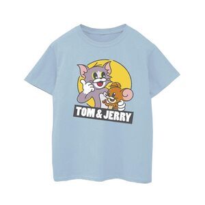 Tom And Jerry Boys Sketch Logo T-Shirt / Baby Blue